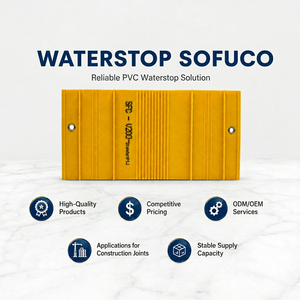 100% Virgin PVC SF-V150-ST/SF-V250-ST Waterstop PVC By Sofuco With OEM ODM Service For Regional Material Dealers - Product Image 1