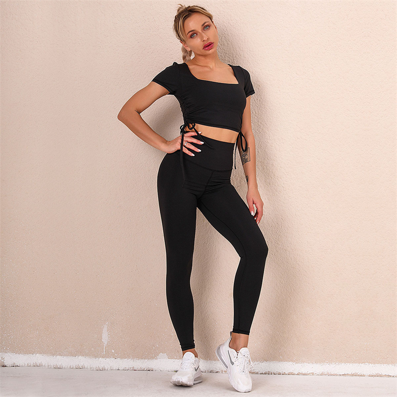 Hot Sale Yoga Set 7 colors Fashion Modern Breathable Workout Clothing Women Active Wear  hygroscopic  Popular