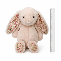Jouets en peluche personnalisés OEM ODM super doux en forme d'ours et de lapin avec broderie de logo, peluches anti-stress pour Pâques