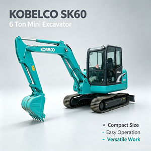รถขุดมือสองสภาพดี Kobelco SK60 ขนาด 6 ตัน รถขุดขนาดเล็ก ใช้งานง่าย เหมาะสำหรับงานอเนกประสงค์ มีสินค้าในสต็อก - Product Image 1