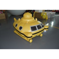 KeepFuns Sous-marin gonflable géant jaune pour piscine et plage |   Équipement de jeu aquatique personnalisable « DEEP SEARCH »