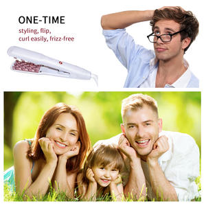 Lisseur de cheveux électrique à attelle en soie de maïs de <span class=keywords><strong>coiffure</strong></span> à <span class=keywords><strong>domicile</strong></span> populaire avec affichage à LED de style moelleux à ions négatifs pour les hôtels - Product Image 5