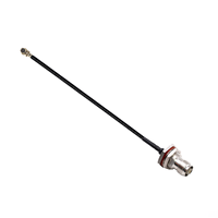 Câble coaxial RF de haute qualité, assemblage de câble pigtail noir de 10 cm, de GEN1 à TNC RG178, personnalisé OEM, vente en gros