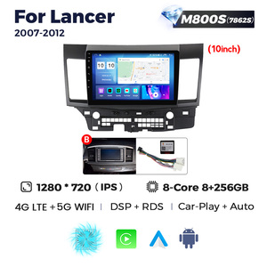 Mekede Android 12 8 + 128G 360 Máy Ảnh Android Đài Phát Thanh Xe Cho Mitsubishi Lancer 2007 2012 Xe GPS Tự Động Thiết Bị Điện Tử - Product Image 3