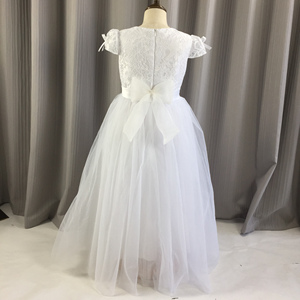 Hermosos Vestidos de Primera Comunión para Niñas de 2 a 12 Años, Vestidos Blancos de Gala para Niñas Pequeñas 2022, Vestidos Largos de Dama de Honor con Flores - Product Image 6