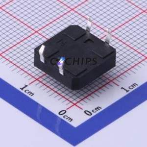 TS-1003-BR06016 Tactile Switch Through hole-4P,12x12mm Switch Single Pole Single Throw Round Button 1.6N Through Hole - Product Image 2