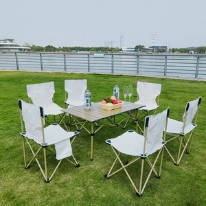 Mesa Plegable para Exteriores, Accesorios para Picnic y <span class=keywords><strong>Camping</strong></span>, Juego de Mesa y Sillas de Picnic Ligeras con Bolsa de Transporte - Product Image 6