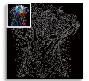 Kit Artistico Fai-<span class=keywords><strong>da</strong></span>-Te per Dipingere con i Numeri, Cane <span class=keywords><strong>Dalmata</strong></span> Colorato su Tela, Set per Pittura Animale Artigianale - Product Image 2