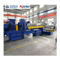 Machine d'extrusion automatique à double vis simple avec ligne de production d'extrusion double étage PP PE 75-200
