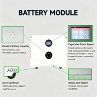 Stock UE - Expédition en 3 jours - Station d'alimentation pour villa - Batterie lithium Lifepo4 hors réseau 51.2V 640Ah 30kWh - Stockage d'énergie mural