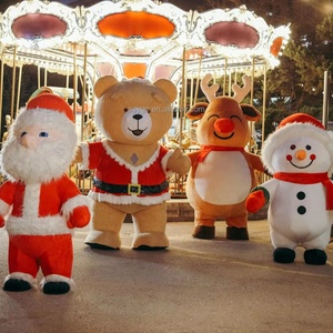 Offre Spéciale CE spectacle de fête de noël adulte gonflable père noël Koala ours en peluche bonhomme de neige <span class=keywords><strong>renne</strong></span> mascotte Costume à vendre - Product Image 1
