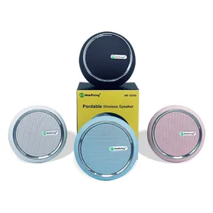 NR-107AI 2021 Hàng Mới Về Loa Macaron Màu Bluetooth Di Động Dễ Thương Loa Không Dây Thông Minh Hỗ Trợ Giọng Nói Trên Đám Mây Loa Chống Nước