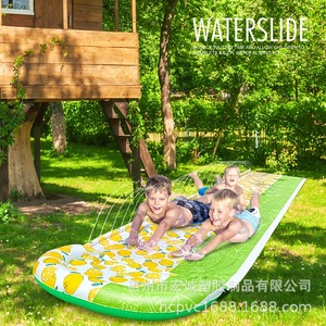 Tapis de glisse aquatique gonflable 480x86cm en PVC pour enfants, jeux d'été en plein air - Product Image 1