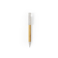 Stylo à bille en bambou et plastique écologique, promotionnel, vente chaude 2024, impression sérigraphique, logo personnalisé, support de téléphone de bureau
