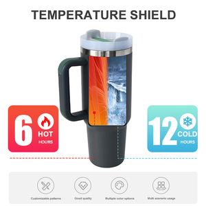 Vaso Térmico de Acero Inoxidable de 40 oz con Recubrimiento en Polvo y Logotipo Personalizado, <span class=keywords><strong>Taza</strong></span> de Café de Viaje <span class=keywords><strong>Negra</strong></span> - Product Image 4
