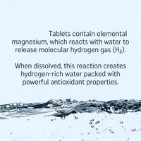 Comprimé d'hydrogène moléculaire H2 12PPM à dissolution rapide, saveur personnalisée, emballage et logo sur mesure, fabriqué en Chine, pour l'eau potable