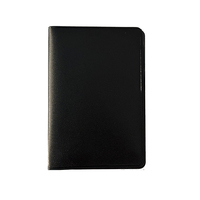 Porta Tarjetas de Identificación de PVC Negro Plegable, Duradero, con Impresión de Logotipo Personalizado, Económico
