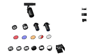Projecteur de musée d'hôtel 2700K-6500K CCT couleur changeante 10W-30W éclairage sur rail LED avec accessoires de zoom corps de lampe en aluminium