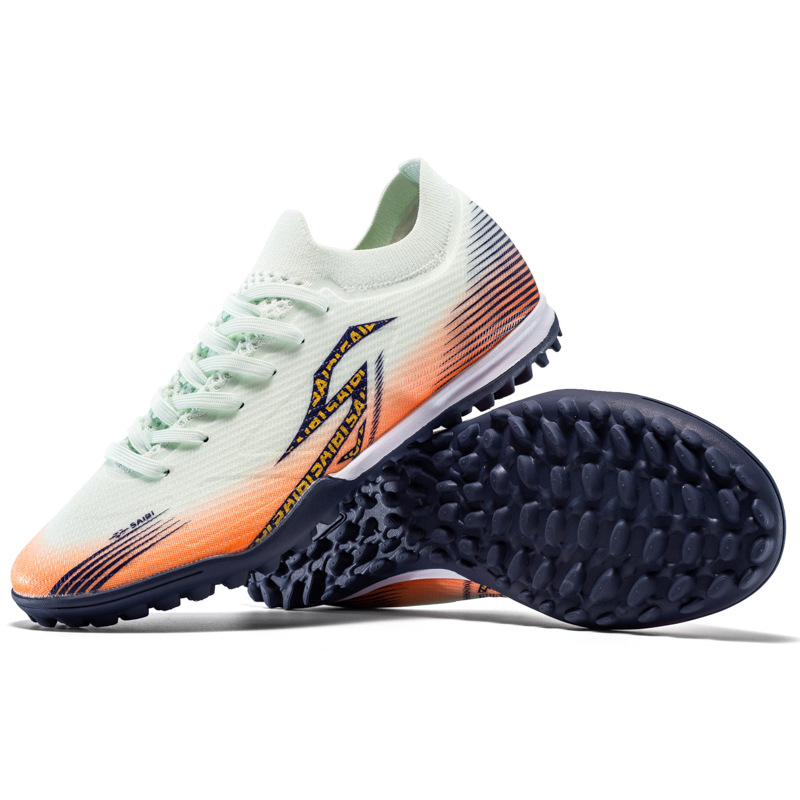 Uñas rotas luna azul naranja