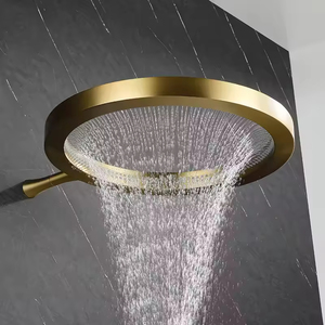 Grifo de Ducha Inteligente Moderno de Alta Gama YF de 16 Pulgadas para Montaje en Pared |   Grifo de Baño de Doble Función con <span class=keywords><strong>Cascada</strong></span> de Lluvia para Accesorios de Baño - Product Image 3