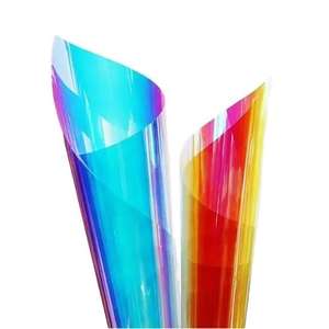 Película de Plástico PET Dicroica Iridiscente con Aspecto de Vidrio, Decorativa y Moderna, para Edificios de Oficinas, Autoadhesiva, Efecto Arcoíris, Gratis - Product Image 6