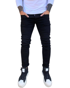 2026 Wholesale High Quality Elastic Formal Slim Zipper Hip Hop Solid Color European American Style Black Men's Straight Summer - Product Image 3