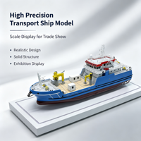 Maquette de navire de transport offshore pour hall d'exposition et vitrine de salon professionnel