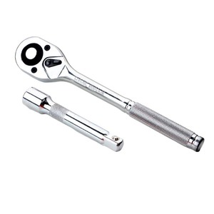 12 Piece 1/2 In Socket Wrench <b>Set</b> With Ratchet And Extensions For Automotive Repair <b>Tool</b> Box Carbon Steel - Product Image 2