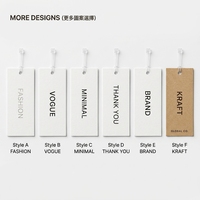Étiquettes suspendues 3D gaufrées de luxe écologiques en papier épais double couche, étiquettes personnalisées avec logo pour chaussettes et boutiques