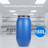 Fût en plastique scellé de 60L, bleu, grande capacité, pour stockage d'eau et fermentation chimique, personnalisable, en stock à Shanghai
