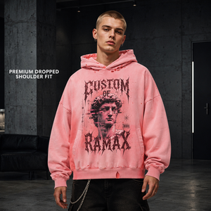 Sudadera con Capucha Personalizada Estilo Vintage, Diseño Gráfico del Ojo que Todo lo Ve, Desgastada, Corta, Holgada, Estilo Gótico Urbano para Hombre - Product Image 5