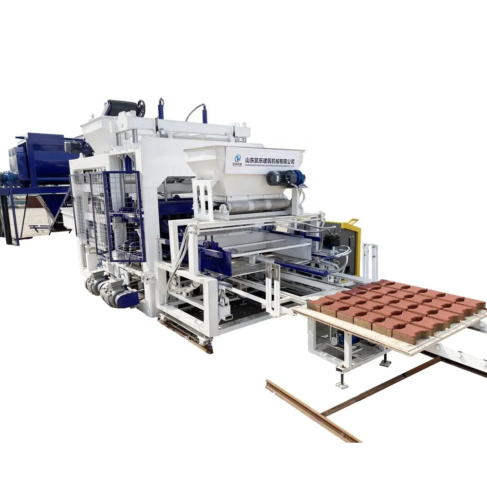 QT15-15 günstigeren Preis voll automatische Zement Beton Loch Sand fertiger Pflasters tein Ziegel Herstellung Maschine in Indien zu verkaufen