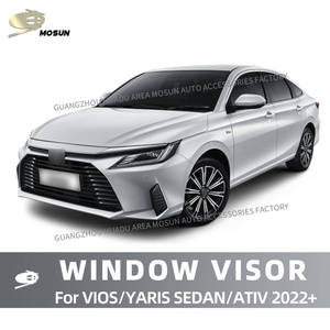 แผ่นบังแดดหน้าต่างสำหรับรถยนต์ VIOS YARIS Sedan SD <span class=keywords><strong>Ativ</strong></span> ปี <span class=keywords><strong>2022</strong></span>+ ช่วยระบายอากาศ ป้องกันลมและฝน - Product Image 2