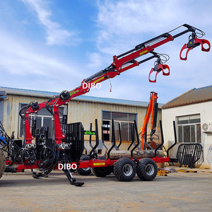 Cargador de Troncos con Garra para Madera, Certificado TUV CE, para Manipulación <span class=keywords><strong>Forestal</strong></span>, 6m, Enganche de Tres Puntos, Grúa para Troncos con Pata Hidráulica para Tractor - Product Image 5