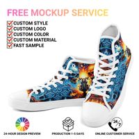 Chaussures personnalisées avec logo d'équipe et nom de groupe, impression à la demande, baskets en toile, OEM ODM, nom personnalisé FN024-26023049-5