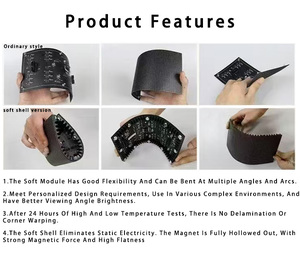 Thiết kế độc đáo chất lượng cao cong đầy đủ màu sắc siêu mỏng linh hoạt mềm Màn hình hiển thị LED - Product Image 4