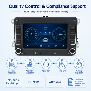 Flysonic 7 pouces 2+32 Go Navigation GPS en stock Prêt à être expédié CarPlay Android Auto Lecteur Android pour voiture pour VW Golf Jetta Polo - Product Image 6