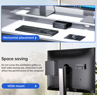 Mini PC Bisnis Intel Core I5-12450H I7-12650H DDR5 64G Dual NVMe Komputer Bisnis Dual LAN WiFi 6 Windows 11 Komputer Kantor