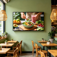 Écran commercial ultra-plat de 55 pouces, 28,5 mm, style papier peint, gamme de couleurs DCI P3 95%, montage mural, publicité textuelle 4K, OEM