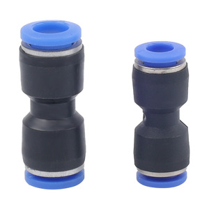 ข้อต่อลมแบบเร็ว Wentai Pneumatics  วัสดุพลาสติก PU PV PE PY4 6 8 10 12 16 มม. สีฟ้า สำหรับแรงดันต่ำ อะไหล่ระบบนิวเมติกส์ - Product Image 1