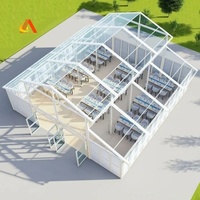 Tente de réception de haute qualité en PVC transparent pour l'extérieur, imperméable, tente d'atrium, tente de réception pour les événements de mariage, les fêtes