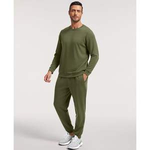 Conjunto Deportivo Informal para Hombre, de Manga Larga, 2 Piezas, para Correr, Trotar, Hacer Ejercicio, Ropa Deportiva, Ropa de Bambú para Hombre, Venta al por Mayor - Product Image 2