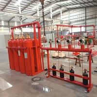 Sistem Pemadam Kebakaran Gas FM200 Otomatis 42 Bar Sistem Penyemprotan Total untuk Ruang Listrik Ruang Tenaga