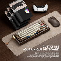 Clavier mécanique XVX MU68 Thème FujiWave Clavier mécanique de jeu filaire USB-C rétroéclairé RVB avec touches programmables