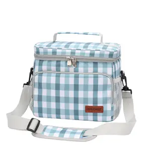 Toptan piknik öğle soğutucu çanta yalıtımlı çanta özel Logo ile yalıtımlı beslenme çantası ofis işleri için çevre dostu serin