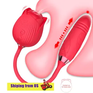 Dropshipping tempo di consegna: 1-3 giorni succhiare vibratore rosa leccare orale masturbazione femminile giocattolo del sesso per donna