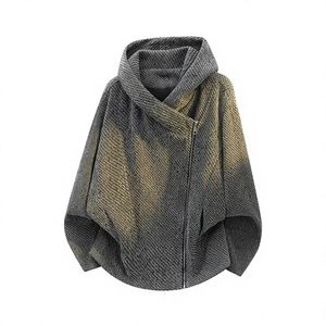Sudadera con capucha y estampado de cebra para hombre, con cremallera asimétrica, estilo oversize, de forro polar, ropa de calle, talla personalizada para la comodidad del hombre. - Product Image 2