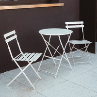 Table de jardin portable pliante en métal noir et chaises chaises de camping à l'extérieur ensemble table et chaises de jardin en fer forgé antique
