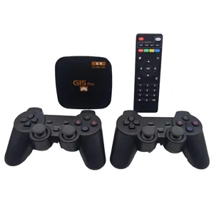 Pengendali nirkabel ganda GI5Pro Set Game Android-Box atas permainan keluarga Retro TV Game Consol6k kotak Tv pintar Gamepad pemutar Media kotak TV