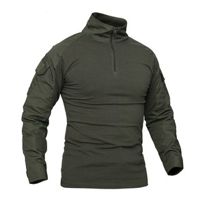 Camiseta Táctica de Entrenamiento Personalizada de <span class=keywords><strong>Manga</strong></span> <span class=keywords><strong>Larga</strong></span> para Exteriores Duradera con Múltiples Funciones y Bolsillo con Cierre - Product Image 5